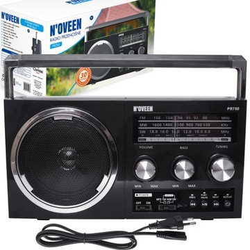 PRZENOŚNE RADIO KUCHENNE PR750 FM/SW/MW USB SD MP3