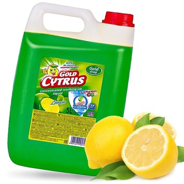 Płyn do Mycia Naczyń 5l Skoncentrowany Cytrynowy