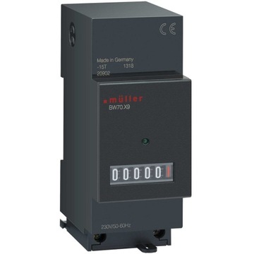 Licznik motogodzin Müller BW7029 na szynę IP50