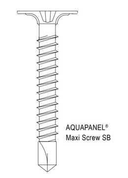 Саморезы нержавеющие для металлоцементных плит АКВАПАНЕЛЬ СБ 39 КНАУФ 250 шт.