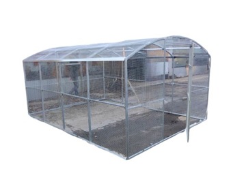 Wybieg / woliera / klatka kur Gera 3x6m Proste Ściany