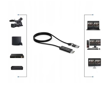 ВИДЕОГРАББЕР HDMI РЕГИСТРАТОР ИЗОБРАЖЕНИЙ USB 4K OBS КАРТА ПОТОКОВОГО ЗАХВАТА ПК