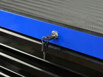 ШКАФ ДЛЯ ИНСТРУМЕНТОВ GEKO 76,5x46x99,5 см, 7 ящиков, замок + ролики, СТАЛЬ, большой