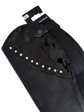 КОЖАНЫЕ ЧАППСЫ RIDERS TREND, РАЗМЕР XL, ЧЕРНЫЕ СТАЙЛЕРЫ № 1.