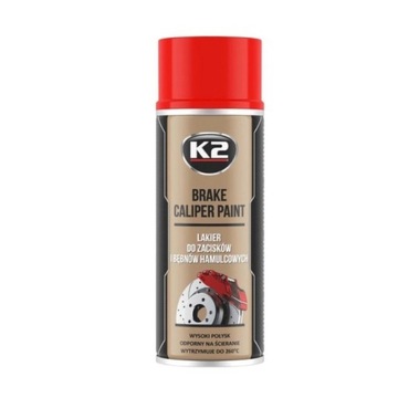 K2 LAKIER DO ZACISKÓW HAMULCOWYCH CZERWONY 400ml - L346CE