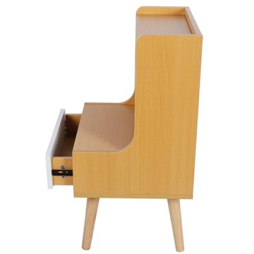 Современная простая прикроватная тумбочка с книжной полкой Прикроватная тумбочка с 1 ящиком