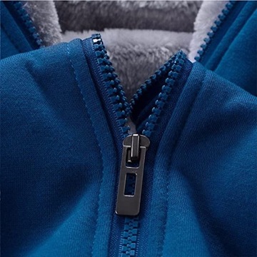 ТОЛСТАЯ МУЖСКАЯ ТОЛСТОВКА С КАПЮШОНОМ, СИНЯЯ, 3XL