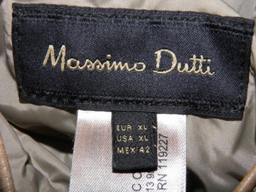 MASSIMO DUTTI EXTRA KURTKA SKÓRZANA R XL