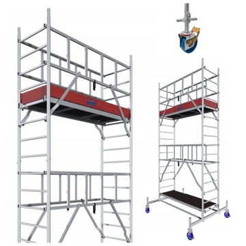 Rusztowanie aluminiowe jezdne Krause Protec 5,30 m