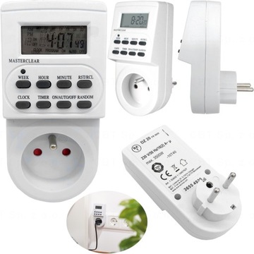 PROGRAMATOR CZASOWY WYŁĄCZNIK TIMER ELEKTRONICZNY 10 PROGRAMÓW 3 TRYBY