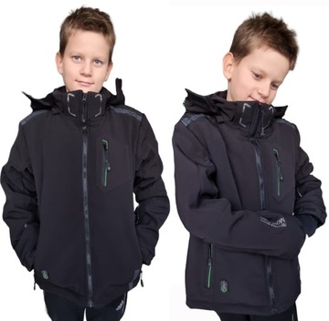 KURTKA ZIMOWA SOFTSHELL NARCIARSKA 152/158