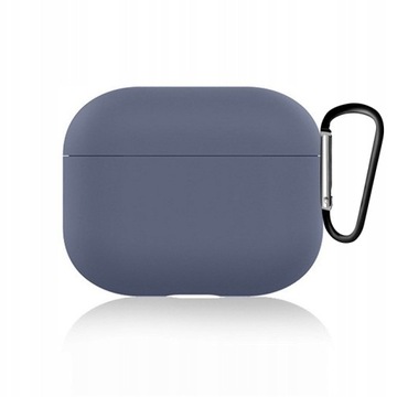 ETUI DO AIRPODS 3 Z KARABINKIEM - CIEMNA LAWENDA
