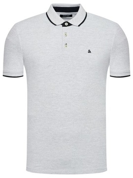 Jack&Jones Polo Paulos 12136668 Szary Slim Fit