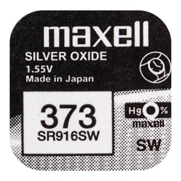 Bateria srebrowa Maxell 373 SR916SW SR 916 SW