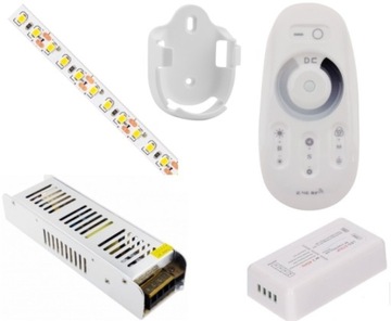 ZESTAW 18m TASMA 2160 LED BIALY CIEPLY 2835 PILOT