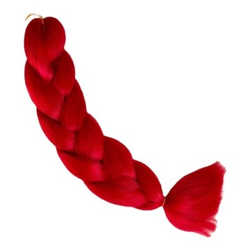 Włosy syntetyczne do warkoczy A13 czerwone SEOL