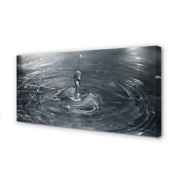 Foto obraz na płótnie Woda kropla plusk 100x50 cm