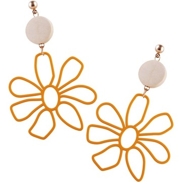 1 ПАРА СЕРЬГ С ЦВЕТАМИ ПОДВЕСНЫЕ СЕРЬГИ