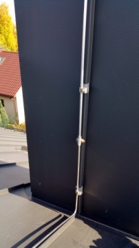 Молниезащитный держатель для листового металла, фальц, ЧЕРНЫЙ, нержавеющий