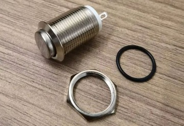 3шт x ВОДОНЕПРОНИЦАЕМАЯ КНОПКА МГНОВЕННОГО действия 12мм НЕРЖАВЕЮЩАЯ СТАЛЬ 2A 12В–250В IP65