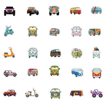 КАМПЕРЫ MIX ВОДОНЕПРОНИЦАЕМЫЕ НАКЛЕЙКИ НАКЛЕЙКИ БОМБ 50 шт.