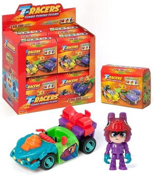 T-RACERS 5 COLOR RUSH AUTKO Z KIEROWCĄ 8szt. BOX