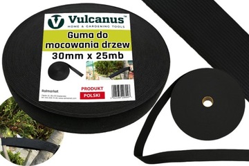 Elastyczna guma taśma DO PODWIĄZYWANIA DRZEW 3cmx25 PAS GUMOWY DO MOCOWANIA