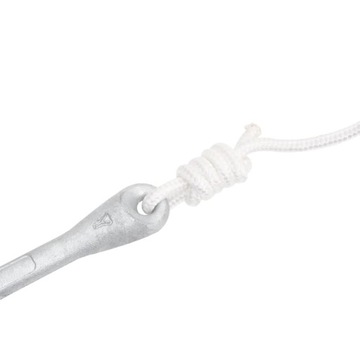 vidaXL Складной якорь с веревкой, серебро, 6 кг, ковкий чугун