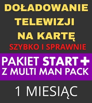 DOŁADOWANIE TNK PAKIET START+ z MULTI MAN PACK 1 m