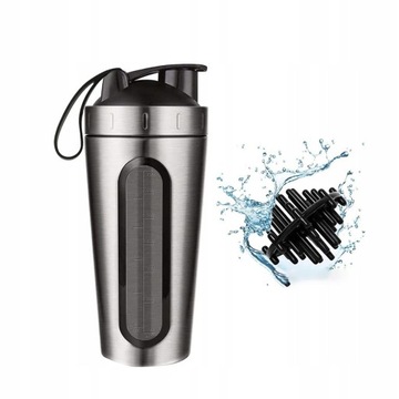 SHAKER 700ml BIDON BIAŁKO SZEJKER DO ODŻYWEK Nowy