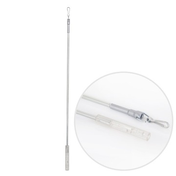 PRĘT ALUMINIOWY 50 CM DRĄŻEK DO PRZESUWANIA FIRAN ZASŁON TKANIN