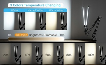 СВЕТОДИОДНАЯ НАСТОЛЬНАЯ ЛАМПА ДЛЯ РИСОВАНИЯ ДЛЯ НОЧНОЙ ШКОЛЫ 24ВТ