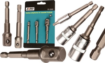 ADAPTERY ADAPTER DO NASADEK 3szt 1/4 3/8 1/2 Farys