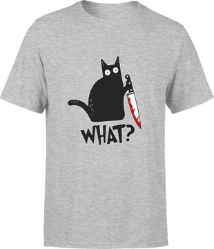 KOT KOSZULKA Z KOTEM NADRUKIEM KOTKIEM KOTKI ROZ S MĘSKA T-SHIRT MĘSKI