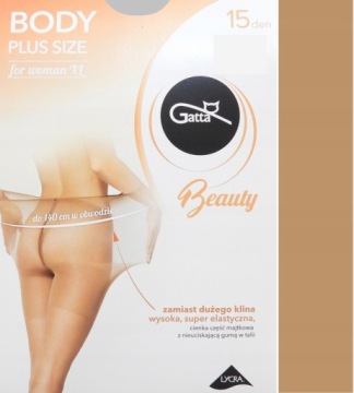 Колготки Gatta Body Plus Size р. 6 - XXL для женщин с пышными формами тела