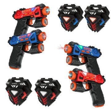 PISTOLET LASEROWY ELITE FIRESTRIKE CELOWNIK LASER TAG DLA DZIECI ZESTAW 4X