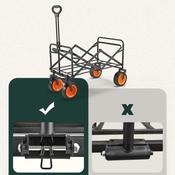 Складная транспортная тележка для кемпинга объемом 150 л,