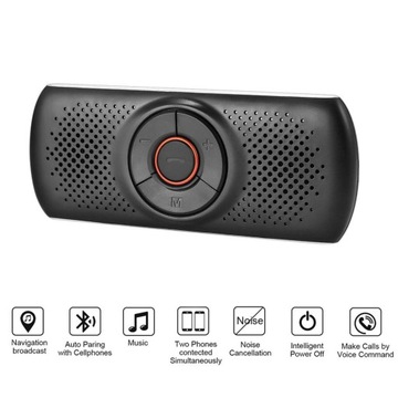 Wielofunkcyjny zestaw głośnomówiący Bluetooth BT 4