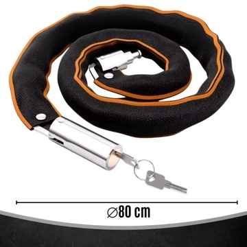 ВЕЛОСИПЕДНЫЙ ЗАМОК ВЕЛОСИПЕДНЫЙ ЗАМОК КЛЮЧ БЕЗОПАСНОСТИ ПРОЧНЫЙ КАБЕЛЬ