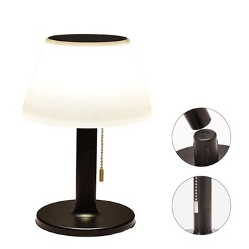 OGRODOWA LAMPA STOŁOWA SOLARNA BEZPRZEWODOWA WODOODPORNA