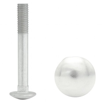 ŚRUBA ZAMKOWA M6X80 DIN 603 GRZYBKOWA OCYNK 1 Kg.