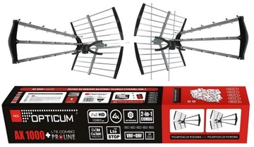 Antena Kierunkowa DVB-T2 Opticum AX1000 LTE VHF i UHF Full HD TV