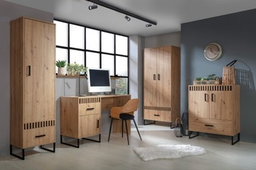 meble LAMELIX #3 zestaw młodzieżowy loft lamele