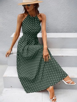C04 Sukienka MAXI w grochy SHEIN 42