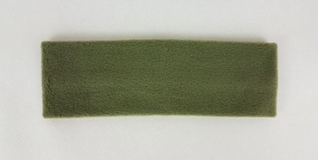 113 ПОВЯЗКА НА ГОЛОВЬ Флисовая, ширина 8 см, ЗЕЛЕНАЯ