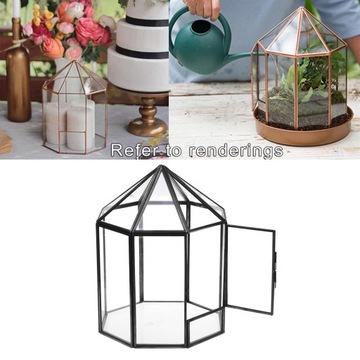 Nowoczesne geometryczne terrarium pojemnik na