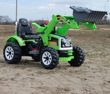МОЩНЫЙ ТРАКТОР С КОВШОМ KINGDOM 12V ДВЕ СКОРОСТИ/J