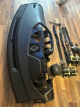 КОМПЛЕКТ ПАНЕЛИ КОНСОЛИ HYUNDAI TUCSON III ПАНЕЛЬ 2 ПОДУШКИ БЕЗОПАСНОСТИ 5 РЕМНЕЙ