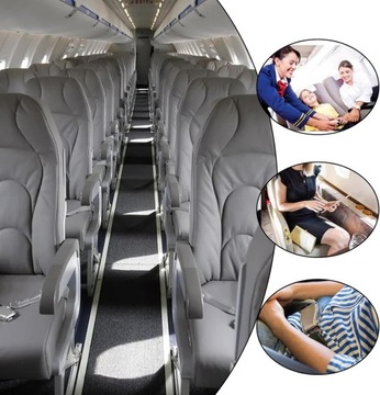 ЧЕРНЫЙ УДЛИНИТЕЛЬ РЕМНЯ БЕЗОПАСНОСТИ ДЛЯ САМОЛЕТА 90 СМ, ПОДАРОК