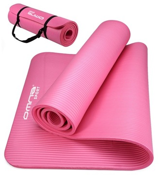 ZIELONA MATA GIMNASTYCZNA DO ĆWICZEŃ JOGI PILATESU FITNESS + TORBA I PASEK